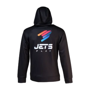 Sudadera de pádel unisex JetsPlay por detrás con capucha